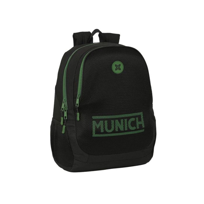 Mochila Escolar Munich Caviar Negro 32 x 44 x 16 cm