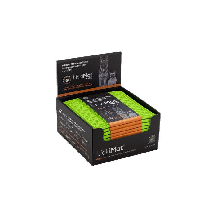 Lickimat Alfombrilla para Lamer Classic Buddy Perro Verde - Reduce Ansiedad y Aburrimiento, Ideal para Premios Húmedos y Purés 1 Lickimat Alfombrilla para Lamer Classic Buddy Perro Verde - Reduce Ansiedad y Aburrimiento, Ideal para Premios Húmedos y Purés 1