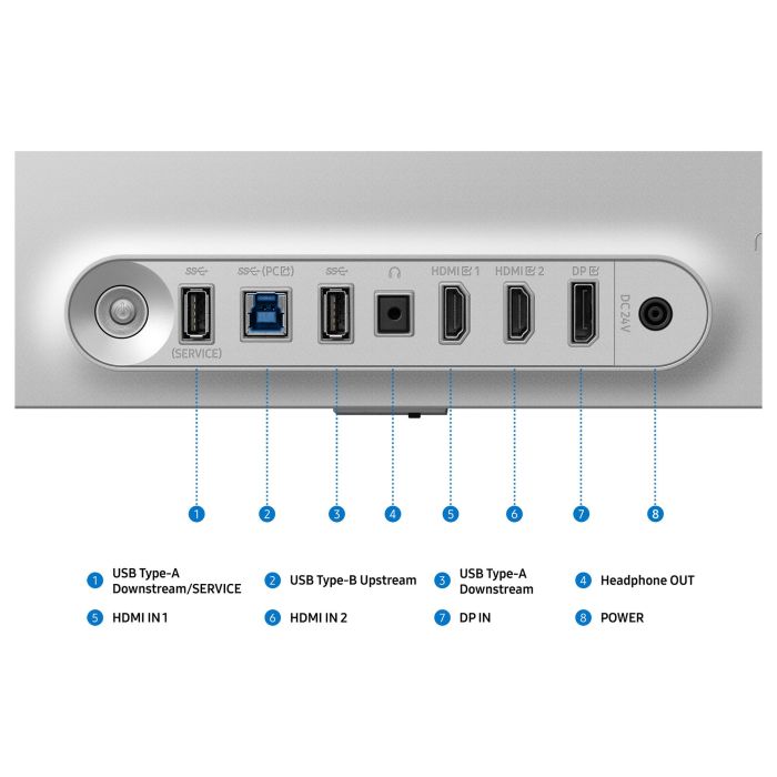 Samsung Monitor Gaming S27FG602SU 27" 68,6cm QHD OLED 500Hz 0,03ms Plata 8