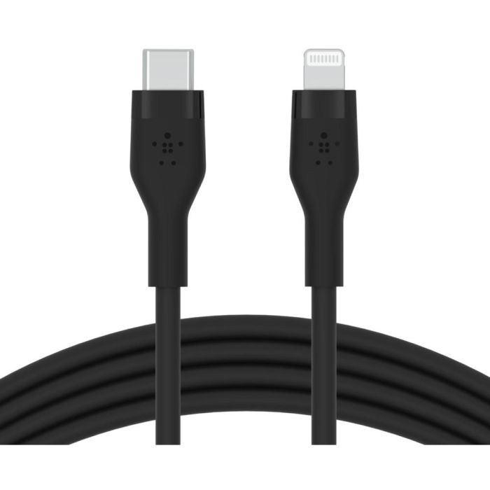 Belkin Cable Flex Lightning a USB-C, Certificado Apple, 2m, Negro 2