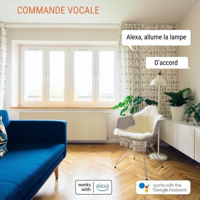 Lote de 2 enchufes con conexión Wi-Fi + BT - KONYKS - Priska FR Dual Pack - 16 A - Con medidor de consumo 4 Lote de 2 enchufes con conexión Wi-Fi + BT - KONYKS - Priska FR Dual Pack - 16 A - Con medidor de consumo 4
