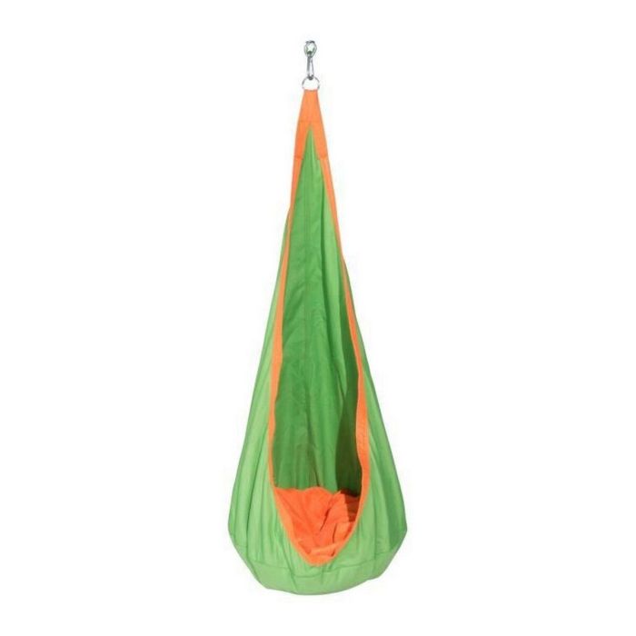 Aleo By Trigano Cocoon Hanging Canvas para Pórtico 70x70x140 cm Verde Naranja Niños +3 Años 1 Aleo By Trigano Cocoon Hanging Canvas para Pórtico 70x70x140 cm Verde Naranja Niños +3 Años 1