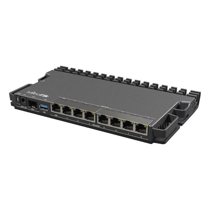 MikroTik A new version of our popular heavy-duty RB5009 router with PoE-in and PoE-out on all ports. Perfect for small and medium ISPs. 2.5 Gigabit Ethernet & 10 Gigabit SFP+, numerous powering options. 3 MikroTik A new version of our popular heavy-duty RB5009 router with PoE-in and PoE-out on all ports. Perfect for small and medium ISPs. 2.5 Gigabit Ethernet & 10 Gigabit SFP+, numerous powering options. 3