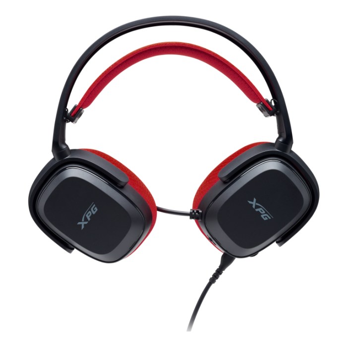 XPG PRECOG STUDIO Auriculares Alámbricos Diadema USB Tipo C para Juego, Negro/Rojo