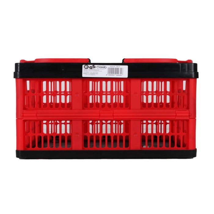 Inde Caja Plegable con Asas 16L Rojo/Negro 39x25.5x21 cm (10 Unidades)