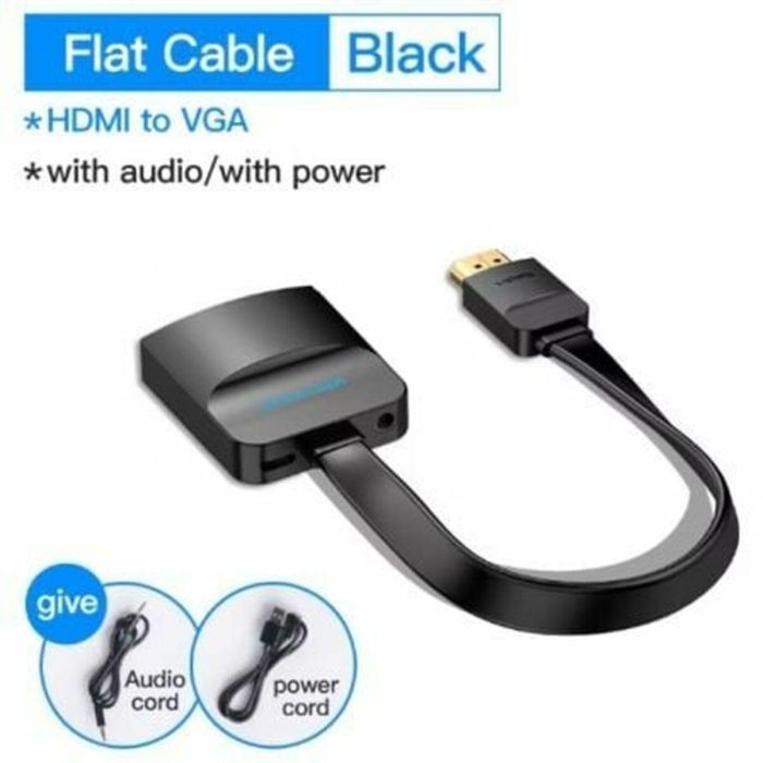 Adaptador Thunderbolt a USB-C Vention 74346 Negro 20 cm