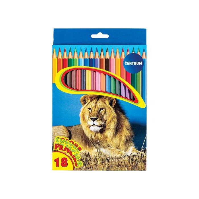 Lapices De Colores Centrum Zoo Largos Estuche De 18 (Set de 8)