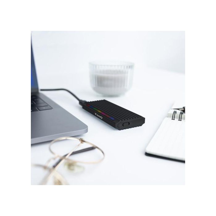 Tooq Caja Externa SSD M.2 NVMe TQE-2222B / USB 3.1 Gen2 / Sin Tornillos 7