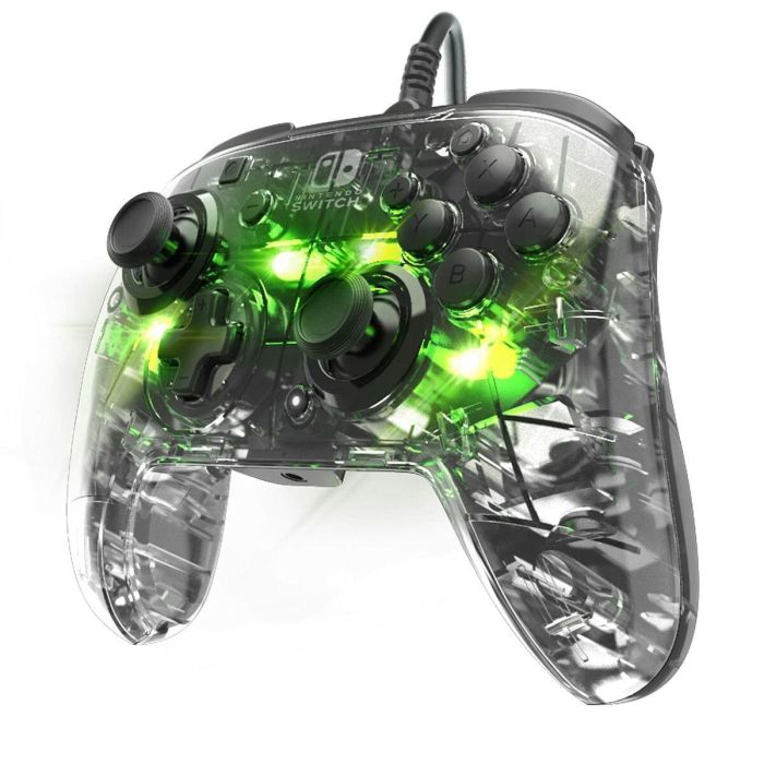 PDP Controlador Prismatic Afterglow con Cable para Nintendo Switch, Iluminación LED, Audio y Chat 3.5mm, Controles Integrados 2