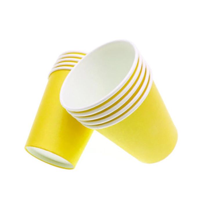 Vaso de Cartón Amarillo 200 cc - Pack de 24 - Algon (36 Cajas) 2 Vaso de Cartón Amarillo 200 cc - Pack de 24 - Algon (36 Cajas) 2