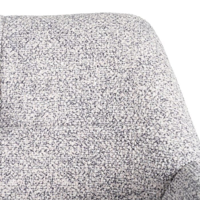 Silla Jaspeado Gris-Blanco Tejido-Metal 59 X 54 X 81 cm