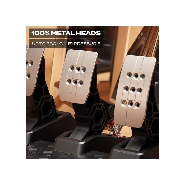 Thrustmaster T3PM Pedales Negro PC, PlayStation 4, PlayStation 5, Xbox One, Xbox Series S, Xbox Series X 4060210 4 Thrustmaster T3PM Pedales Negro PC, PlayStation 4, PlayStation 5, Xbox One, Xbox Series S, Xbox Series X 4060210 4