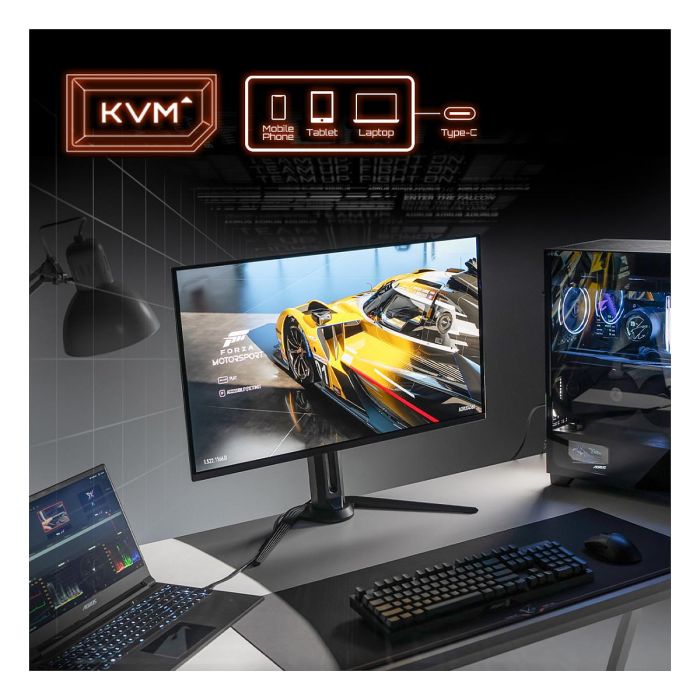 Gigabyte Aorus FO32U 32" Monitor Gaming 4K UHD 3840x2160 QD-OLED 165Hz 0.03ms FreeSync Premium Pro DisplayHDR 400 KVM