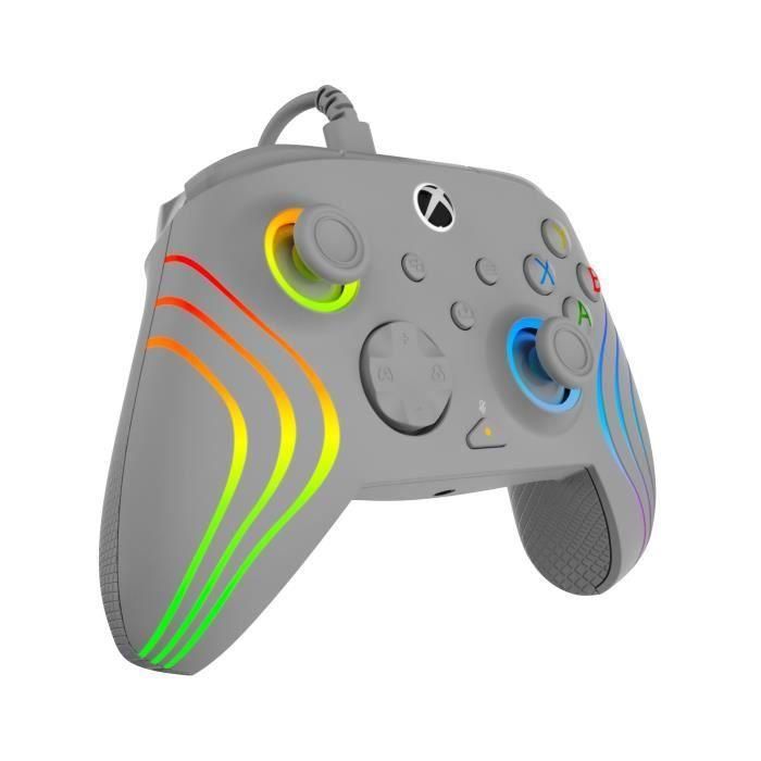 Mando TURTLE BEACH para Xbox Series X|S, Xbox One y PC - Afterglow Wave - RGB con cable gris 1