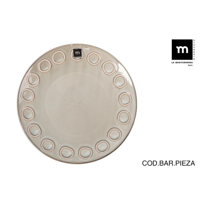 Plato Gris Almudena 27 cm - Inde (12 Unidades) Plato Gris Almudena 27 cm - Inde (12 Unidades)