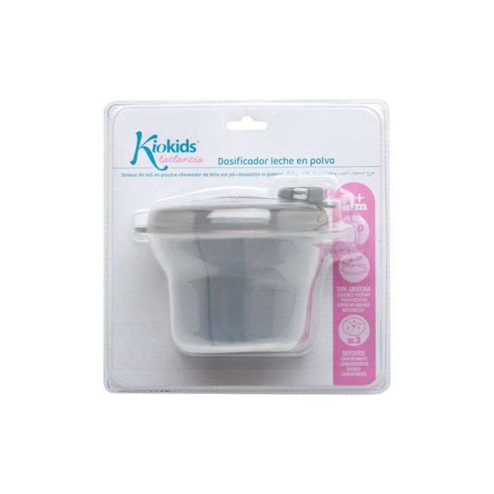 KioKids Dosificador de Leche en Polvo 3 Compartimentos Semitransparentes Bebé +0 Meses para Biberón Snacks Chupete Gris Esterilizable Lavavajillas 4 KioKids Dosificador de Leche en Polvo 3 Compartimentos Semitransparentes Bebé +0 Meses para Biberón Snacks Chupete Gris Esterilizable Lavavajillas 4