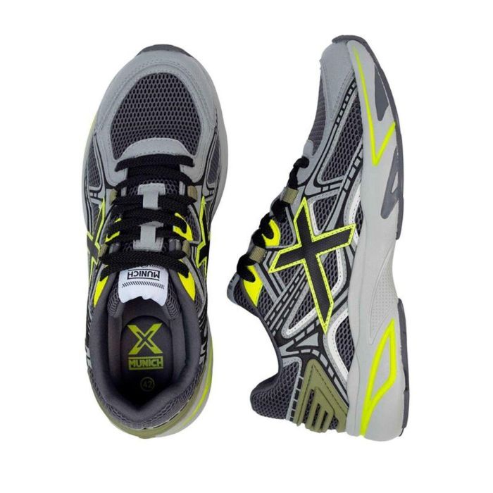 Zapatillas Deportivas Hombre Munich M2000 01 Negro Gris M 1