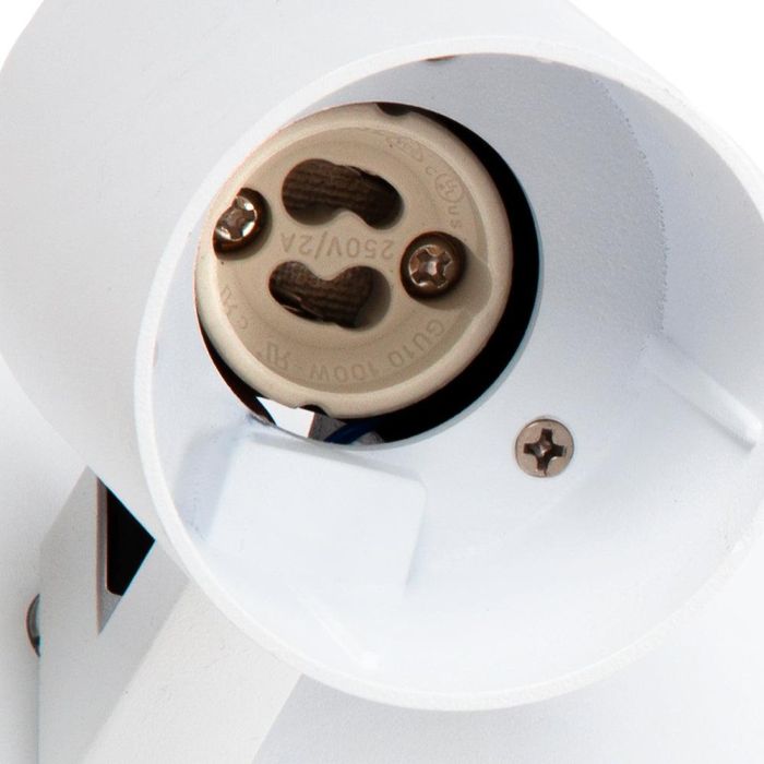 Foco Carril Trifásico "Lumiastra" 1xGU10 Blanco Sin Bombilla 3 Foco Carril Trifásico "Lumiastra" 1xGU10 Blanco Sin Bombilla 3