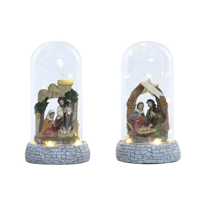Nacimiento Navidad Tradicional DKD Home Decor Multicolor 10 x 21 x 10 cm (4 Unidades) 1