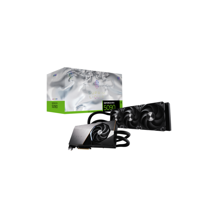 MSI SUPRIM GEFORCE RTX 5090 32G LIQUID SOC Tarjeta Gráfica NVIDIA 32 GB GDDR7 PCIe x16 5.0 912-V530-011 0 MSI SUPRIM GEFORCE RTX 5090 32G LIQUID SOC Tarjeta Gráfica NVIDIA 32 GB GDDR7 PCIe x16 5.0 912-V530-011 0
