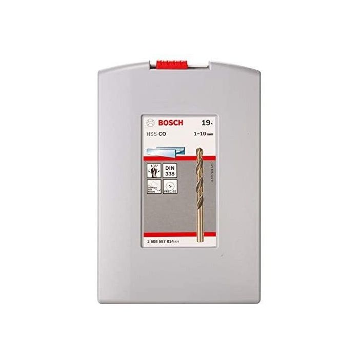 Bosch HSS-Spiralbohrer-Set Cobalt 19 tlg. 3 Bosch HSS-Spiralbohrer-Set Cobalt 19 tlg. 3