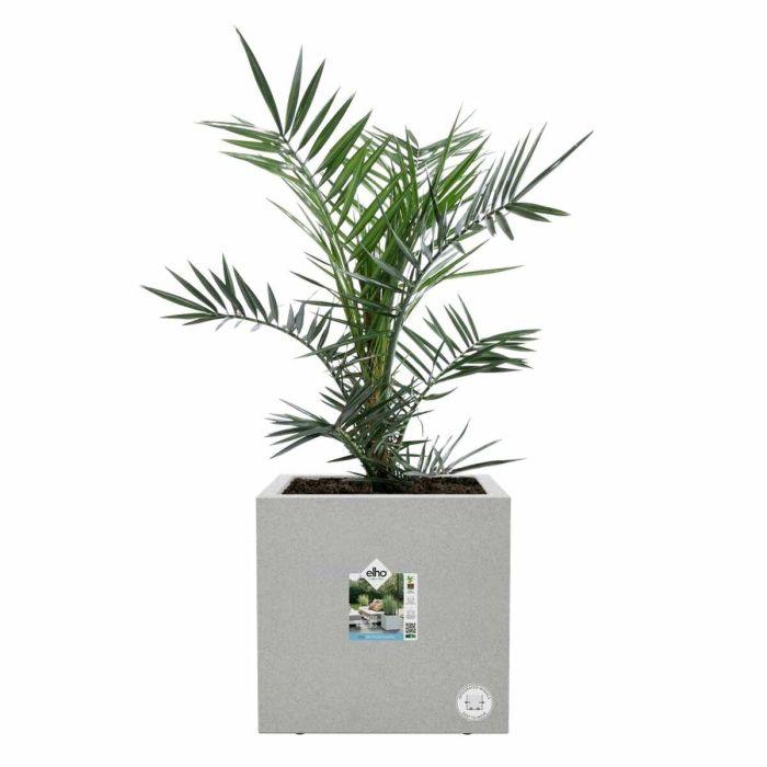 Jardinera Elho Vivo Next Square 40 - Gris - Ø 39 x H 38 cm - interior/exterior - 100% reciclado 2