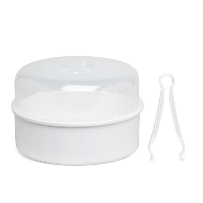 KioKids Esterilizador Microondas Con Pinzas, Capacidad Múltiple, 5-8 Minutos, +0 Meses 1 KioKids Esterilizador Microondas Con Pinzas, Capacidad Múltiple, 5-8 Minutos, +0 Meses 1