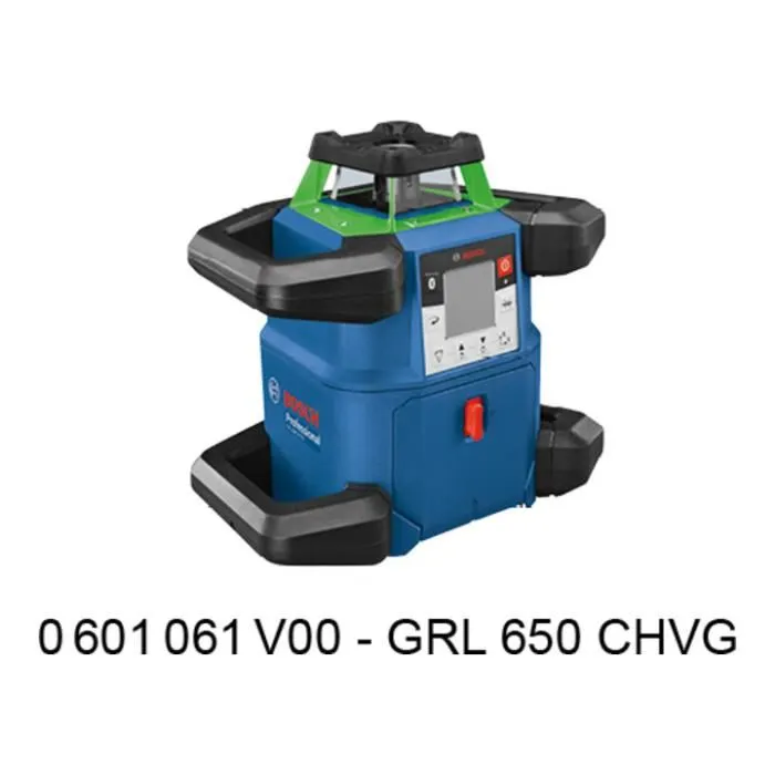 Bosch Professional Láser Rotativo GRL 650 CHVG con Batería, Pilas, Célula, Cristales, Soportes, Placa, en Estuche - 0601061V00 1