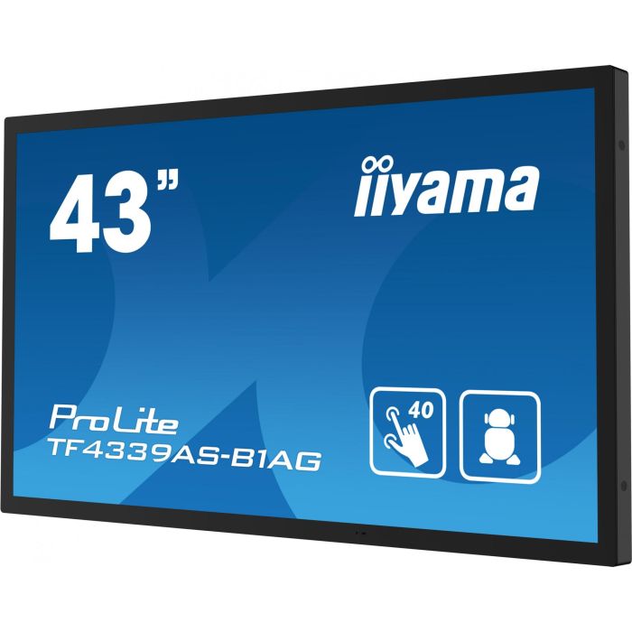 iiyama TF4339AS-B1AG Pantalla Táctil IPS 43" 4K Ultra HD Signage 24/7 con HDMI, DisplayPort y USB 10