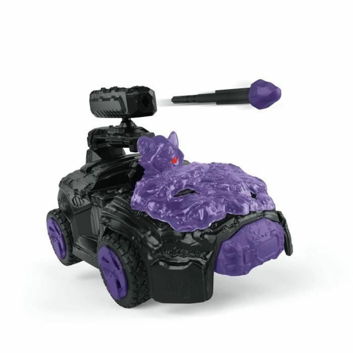 SCHLEICH- Crashmobile Oscuro con Mini Criatura- 42672- Gama de Mini Criaturas Eldrador 5