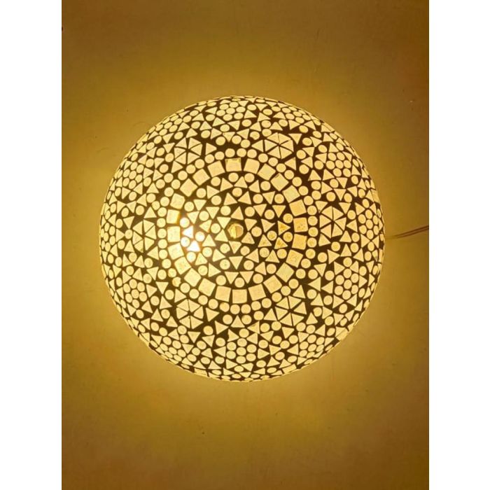 DKD Home Decor Lámpara Aplique Árabe Blanco 13 x 26 x 26 cm (4 Unidades) 1