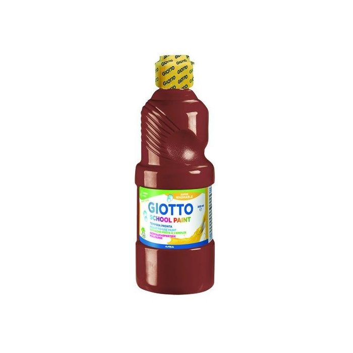 Tempera Giotto Mas Lavable Liquida 500 Ml (Botella) Castaño