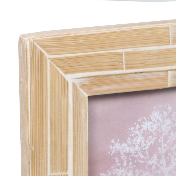 Portafotos Beige Bambú Madera MDF 17 x 1 x 22 cm 2