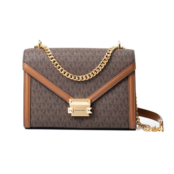 Bolso Bandolera Michael Kors Whitney Marrón 24 x 18 x 8 cm Bolso Bandolera Michael Kors Whitney Marrón 24 x 18 x 8 cm