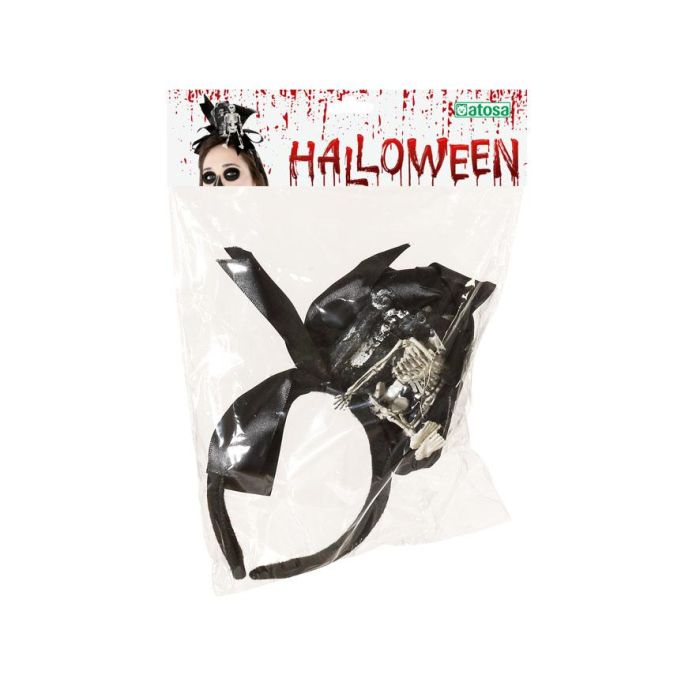 Diadema Halloween Esqueleto Miniatura para Disfraces de Terror y Teatro 1 Diadema Halloween Esqueleto Miniatura para Disfraces de Terror y Teatro 1