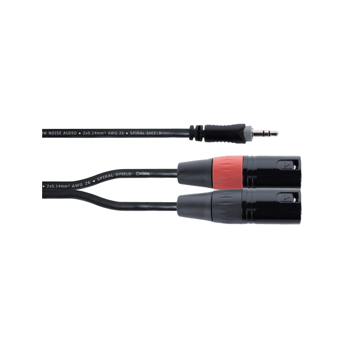 Cable Y Mini-Jack Estéreo / 2 Xlr Macho De 1,5 M 3 Cable Y Mini-Jack Estéreo / 2 Xlr Macho De 1,5 M 3