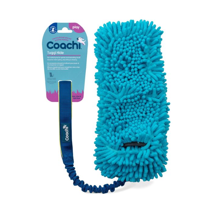 Coachi Tuggi Hide Juguete Adiestramiento Interactivo para Perros y Cachorros con Bolsillo, Asa Neopreno, Ayuda a No Morder - Azul-Lima-Azul Claro 2 Coachi Tuggi Hide Juguete Adiestramiento Interactivo para Perros y Cachorros con Bolsillo, Asa Neopreno, Ayuda a No Morder - Azul-Lima-Azul Claro 2