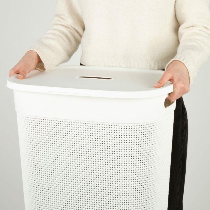 Cesto para la Ropa Curver Blanco Plástico 55 L 44 x 61 x 35 cm (8 Unidades) 4 Cesto para la Ropa Curver Blanco Plástico 55 L 44 x 61 x 35 cm (8 Unidades) 4