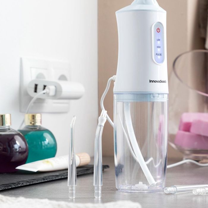 Irrigador Dental Recargable Portátil Denter InnovaGoods 6 Irrigador Dental Recargable Portátil Denter InnovaGoods 6