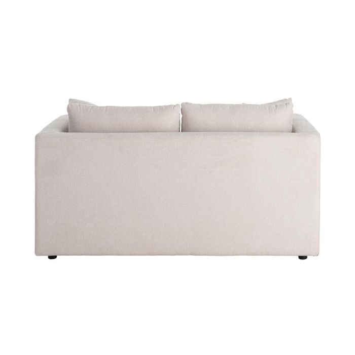 Sofá 2 Plazas Crema Tejido-Madera 165 X 96 X 86 cm