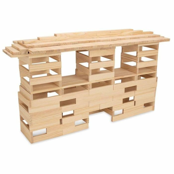 Jeujura Técap Classic - Juego de Construcción de Tableros de Madera Natural - 300 Piezas en Barril Cartón - Mixto, +3 Años 2 Jeujura Técap Classic - Juego de Construcción de Tableros de Madera Natural - 300 Piezas en Barril Cartón - Mixto, +3 Años 2