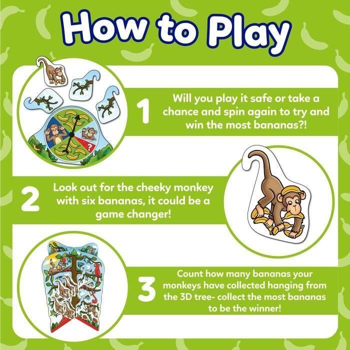 Orchard Toys AUC5011863102270 Cheeky Monkeys, un juego de suerte 3 Orchard Toys AUC5011863102270 Cheeky Monkeys, un juego de suerte 3