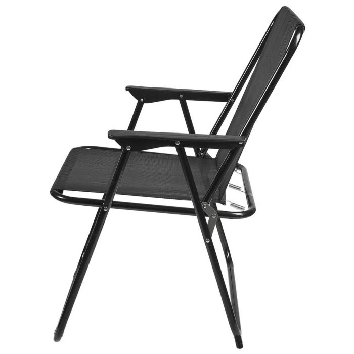 Silla Plegable Negra Home Deco Factory altura 75 cm  2