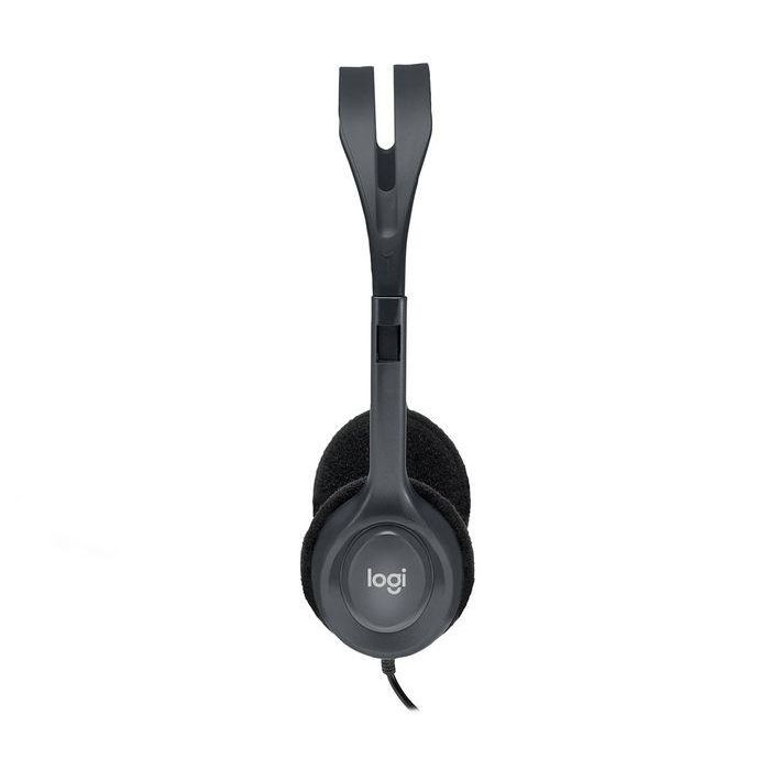 Logitech H111 Auriculares Estéreo con Micrófono Giratorio para PC (3.5 mm), Almohadillas Suaves y Diadema Ajustable 3