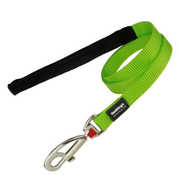 Red Dingo Correa Lisa para Perro de Nylon Color Lima 20 mm x 1.2 m Duradera con Clip Ultra Resistente
