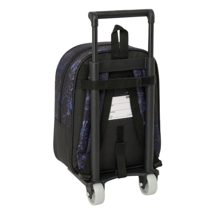 Mochila Escolar con Ruedas Spider-Man Attack Negro 22 x 27 x 10 cm 2