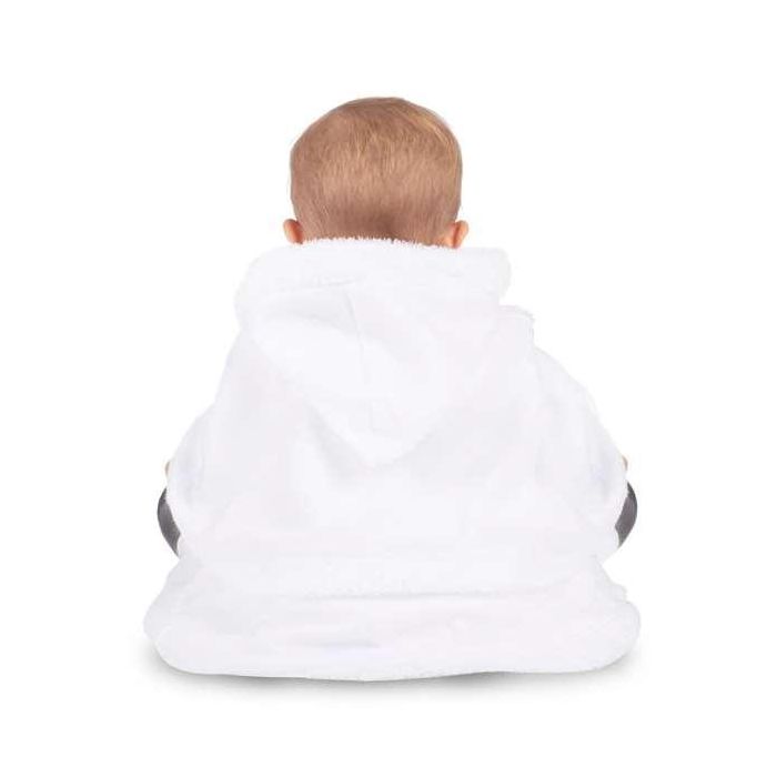 Disfraz monada blanca navidad vestido con enaguas y cubrehombros con capucha talla 12-24 m 3 Disfraz monada blanca navidad vestido con enaguas y cubrehombros con capucha talla 12-24 m 3