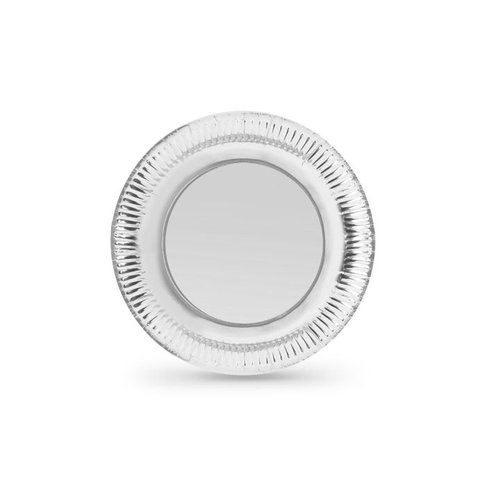 Set de 12 platos de cartón plata Algon 18 cm (18 Cajas) 1 Set de 12 platos de cartón plata Algon 18 cm (18 Cajas) 1