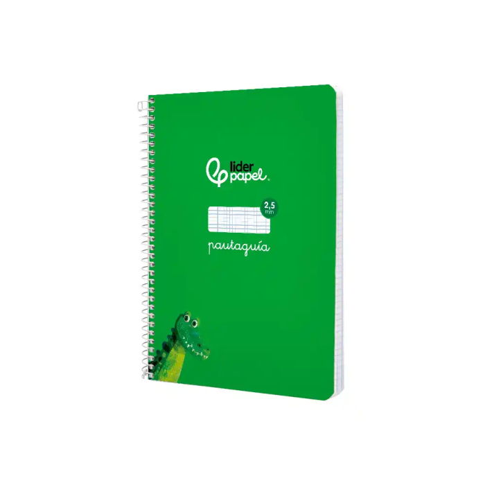 Liderpapel Cuaderno Espiral A5 Tapa Blanda 40 Hojas 75gr Cuadro Pautado 2,5mm Color Verde 3