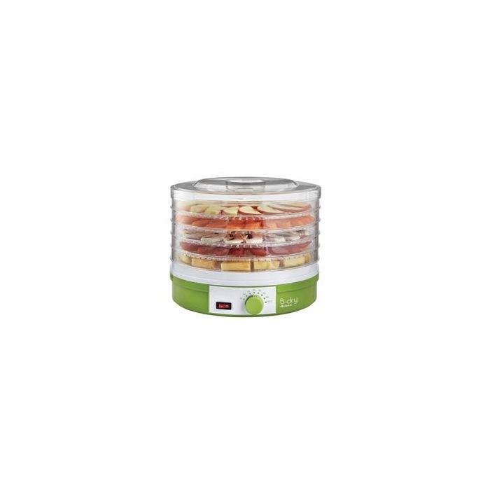 Ariete 616 Deshidratadora de Alimentos con 5 Recipientes Apilables, para Verduras y Pescado Ariete 616 Deshidratadora de Alimentos con 5 Recipientes Apilables, para Verduras y Pescado